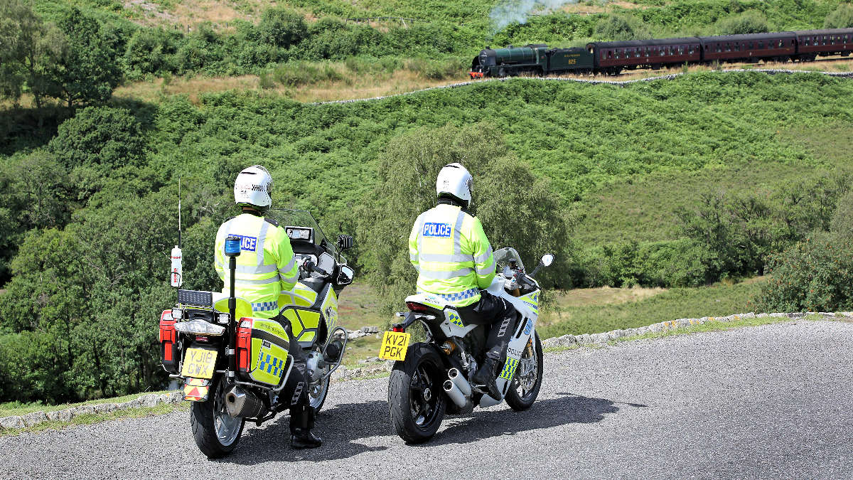 Police BikeSafe and North Yorkshire Moors Railway