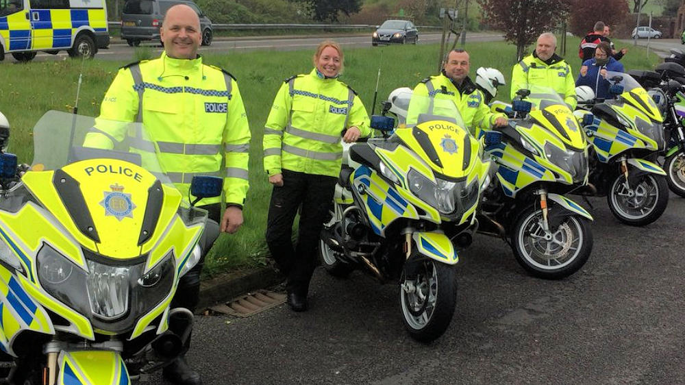 Cumbria Constabulary police motorcycles