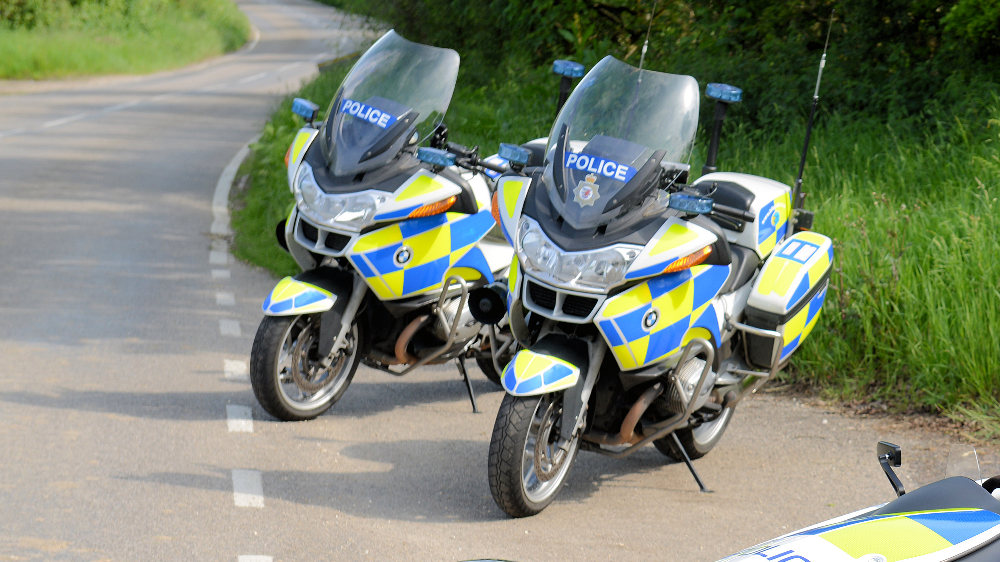 Police motorcycles Avon and Somerset Police