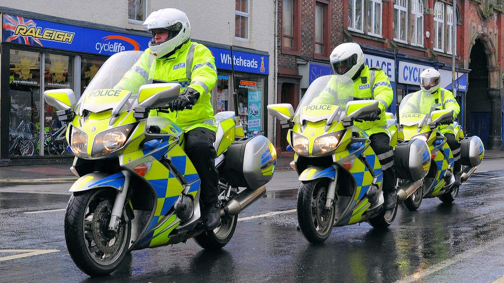 Police motorcyclists Cumbria Constabulary BikeSafe