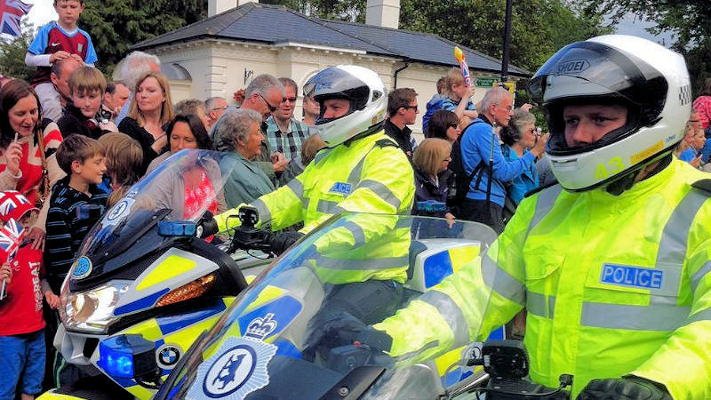 Warwickshire police motorcyclists