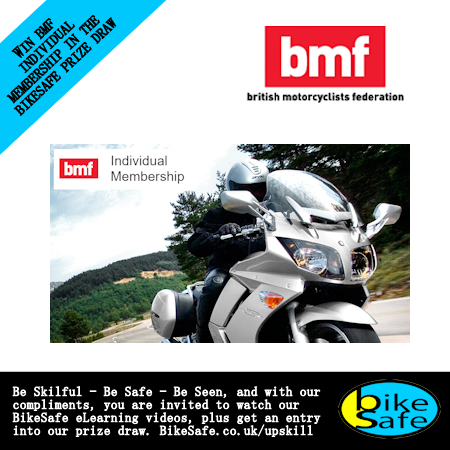 BikeSafe BMF Individual Membership prize draw