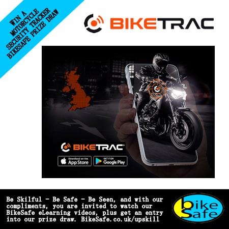 BikeSafe BikeTrac motorcycle tracker prize draw