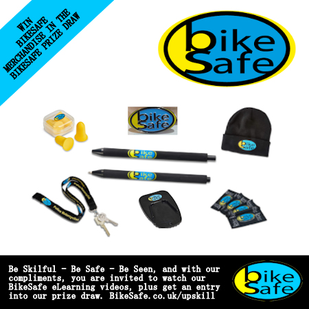 BikeSafe merchandise goody bag prize draw