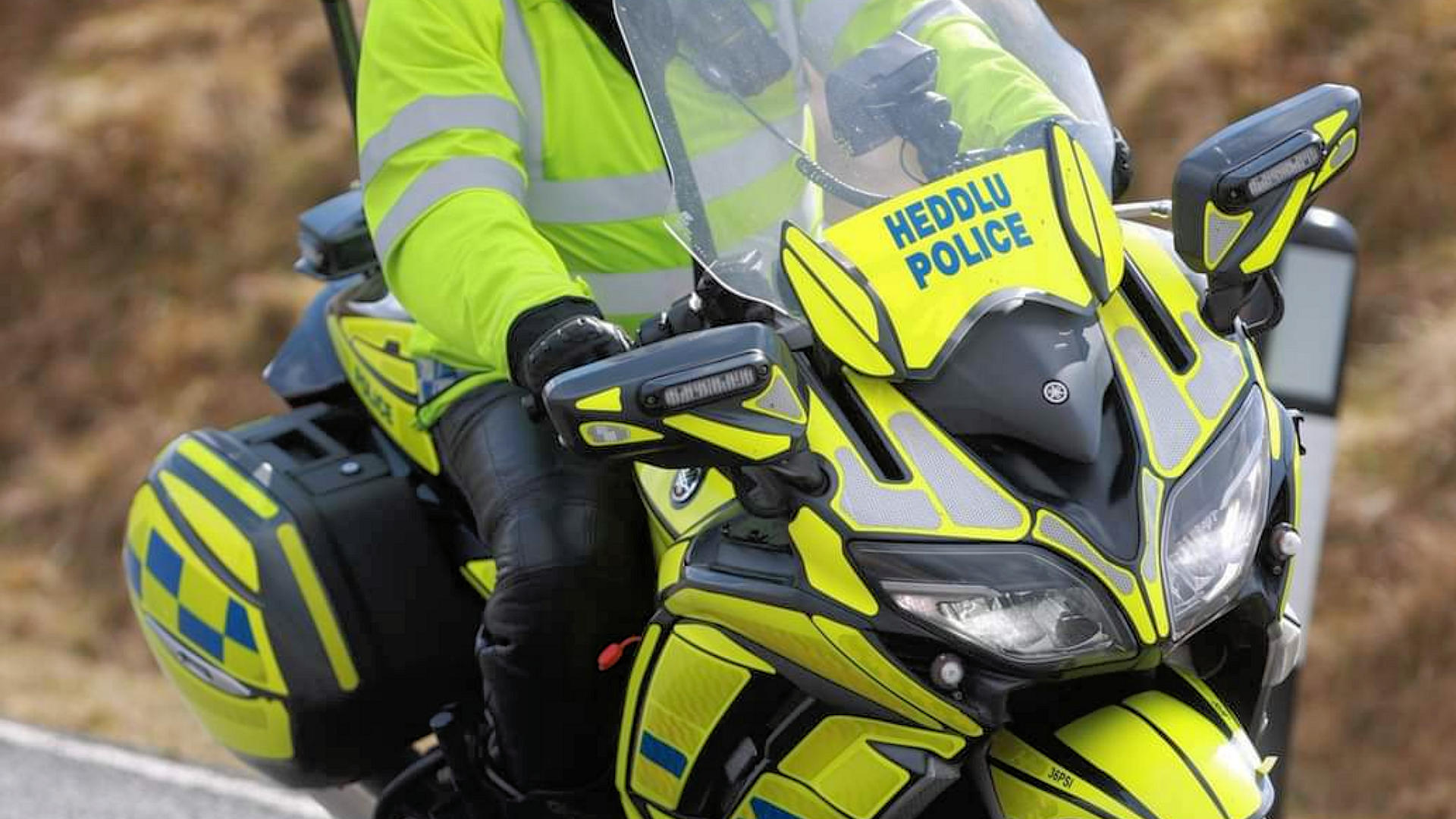 South Wales Police BikeSafe police motorcyclist