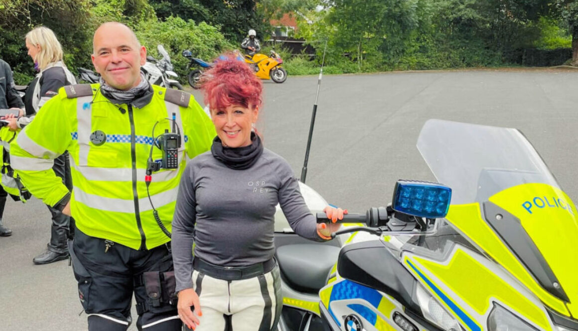 Attending BikeSafe with West Mercia Police August 2021