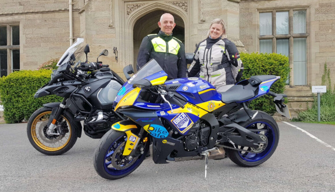 Pillion motorcyclist attends BikeSafe with Warwickshire Police Sept 2023